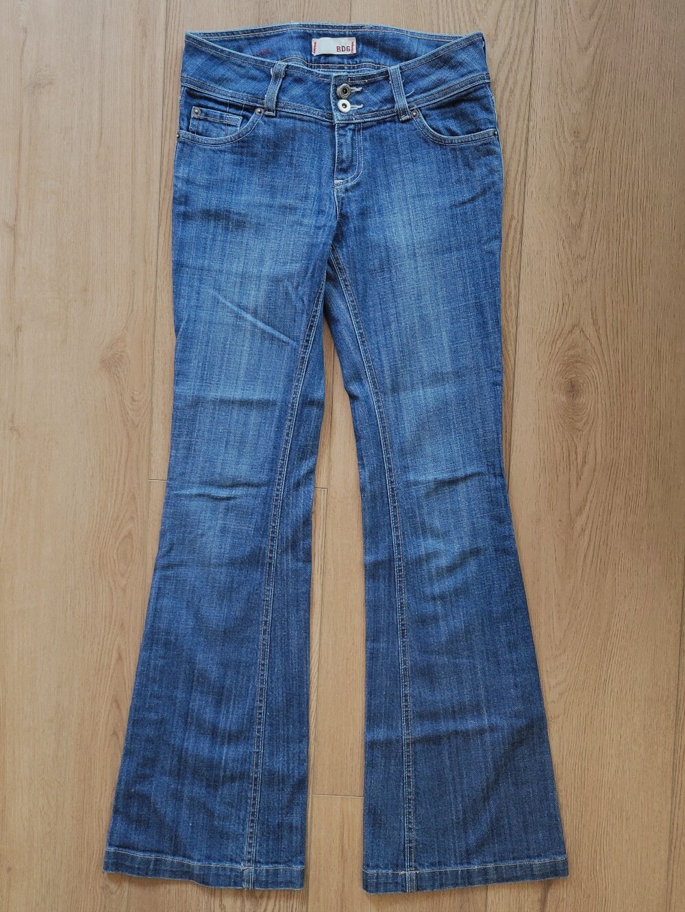 BDG Flare Jeans 27 Denim Stretch Blue Low Rise Spandex | Like New! Pants